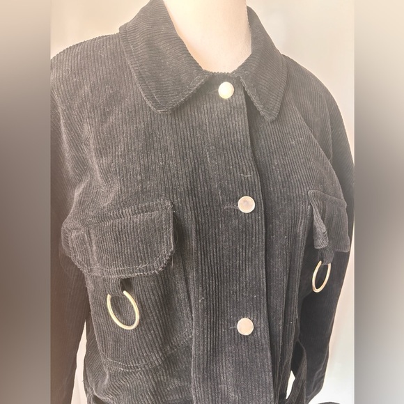 Tiger Mist Black Corduroy Utility Jacket - Picture 8 of 10